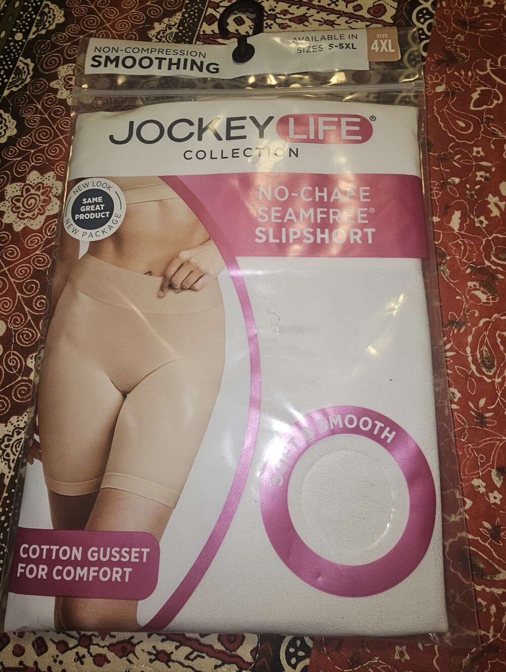 Jockey Life Women’s Seamfree Slipshort in Nude/Beige